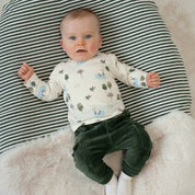 WIGGLE AND WADDLE — Organic Cotton Duck Pond Printed Fashion Top
