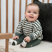 WIGGLE AND WADDLE — Organic Cotton Striped Ankle Socks