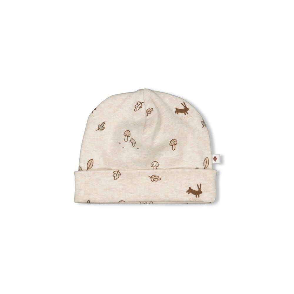 LITTLE FOREST FRIENDS The Finishing Touch Allover Print Organic Bonnet