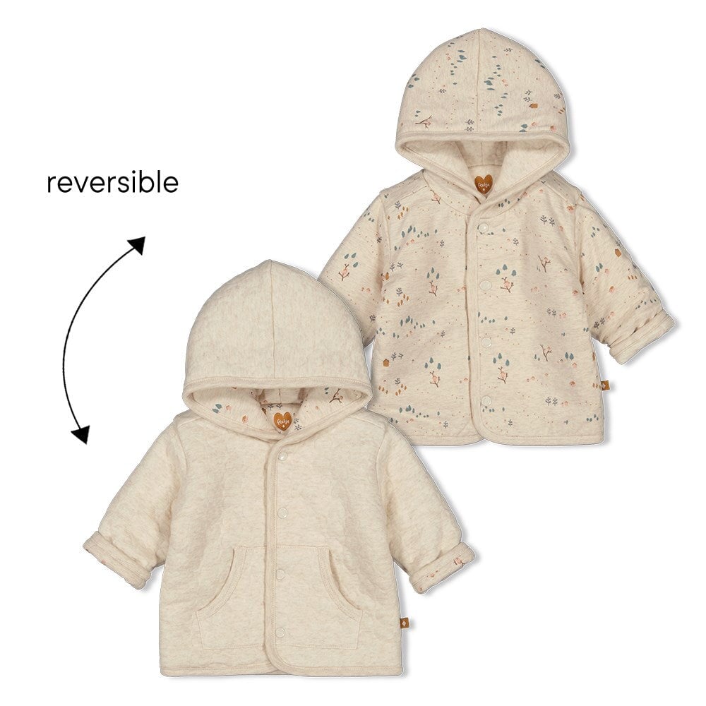 MY HAPPY PLACE Reversible Hooded Jacket