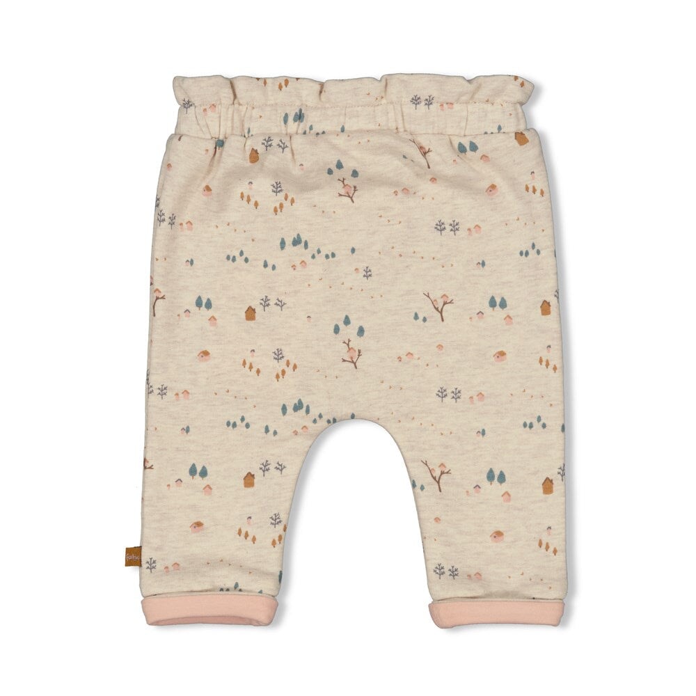 MY HAPPY PLACE Allover Print Brushed French Terry Fashion Pant