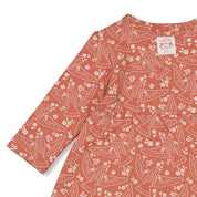 SENDING LOVE Allover Print French Terry Dress