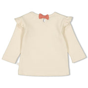 SENDING LOVE Rib Knit Jersey Top