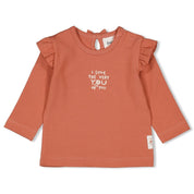 SENDING LOVE Peached Jersey Love Top