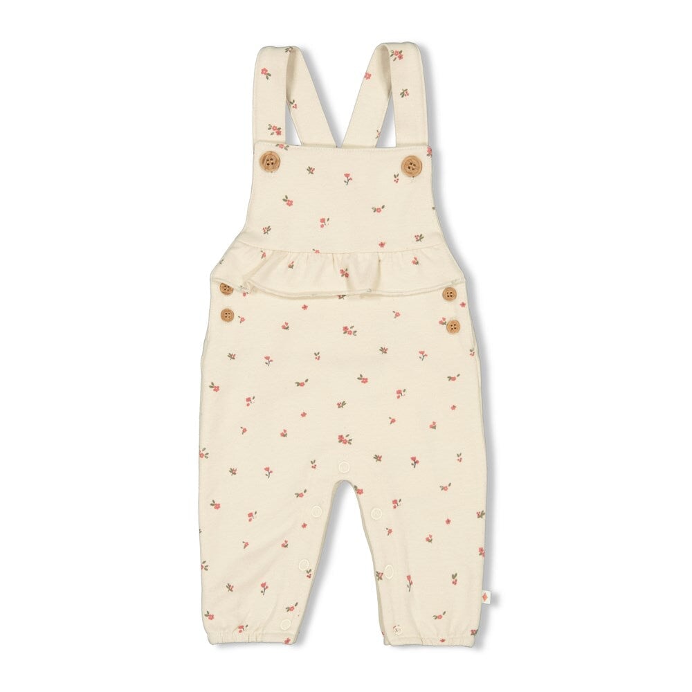 SENDING LOVE Allover Print Brushed French Terry Overall
