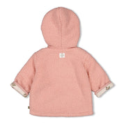 HARVEST OF LOVE Bouclé Teddy Jacket with Hood