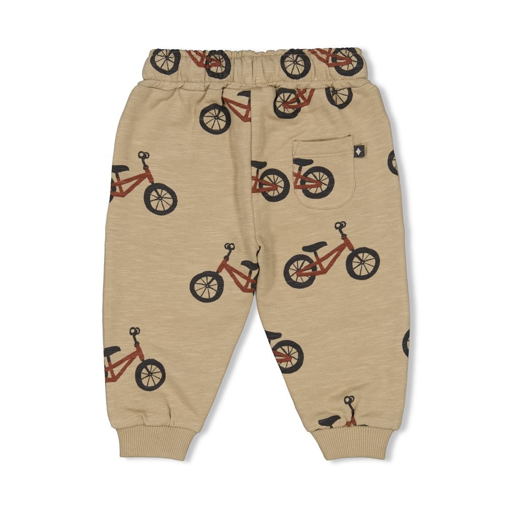 WILD RIDE Allover Bike Print French Terry Slub Pant