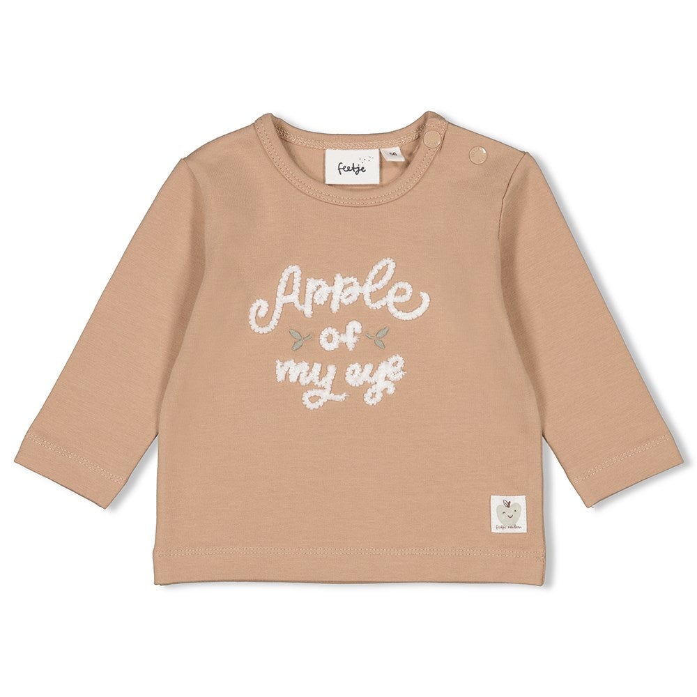 AUTUMN SWEETNESS Embroidered "Apple of my eye" Top