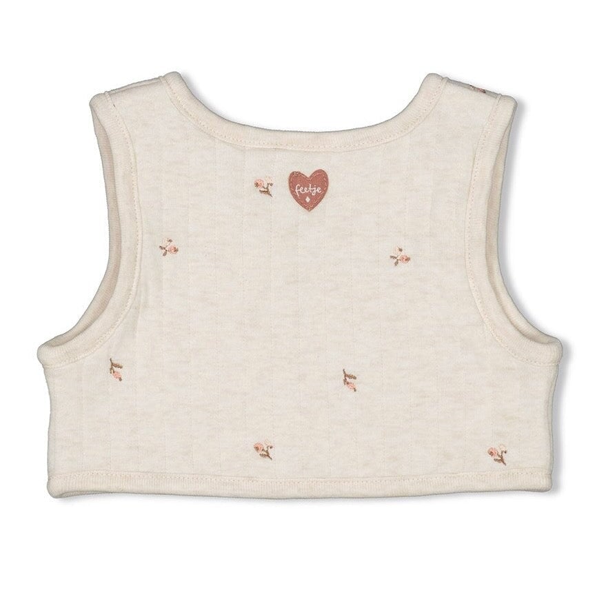 LITTLE ROSEBUD	- Allover Print Sleeveless Vest