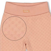 LITTLE ROSEBUD - Organic Cotton Fancy Knit Pants