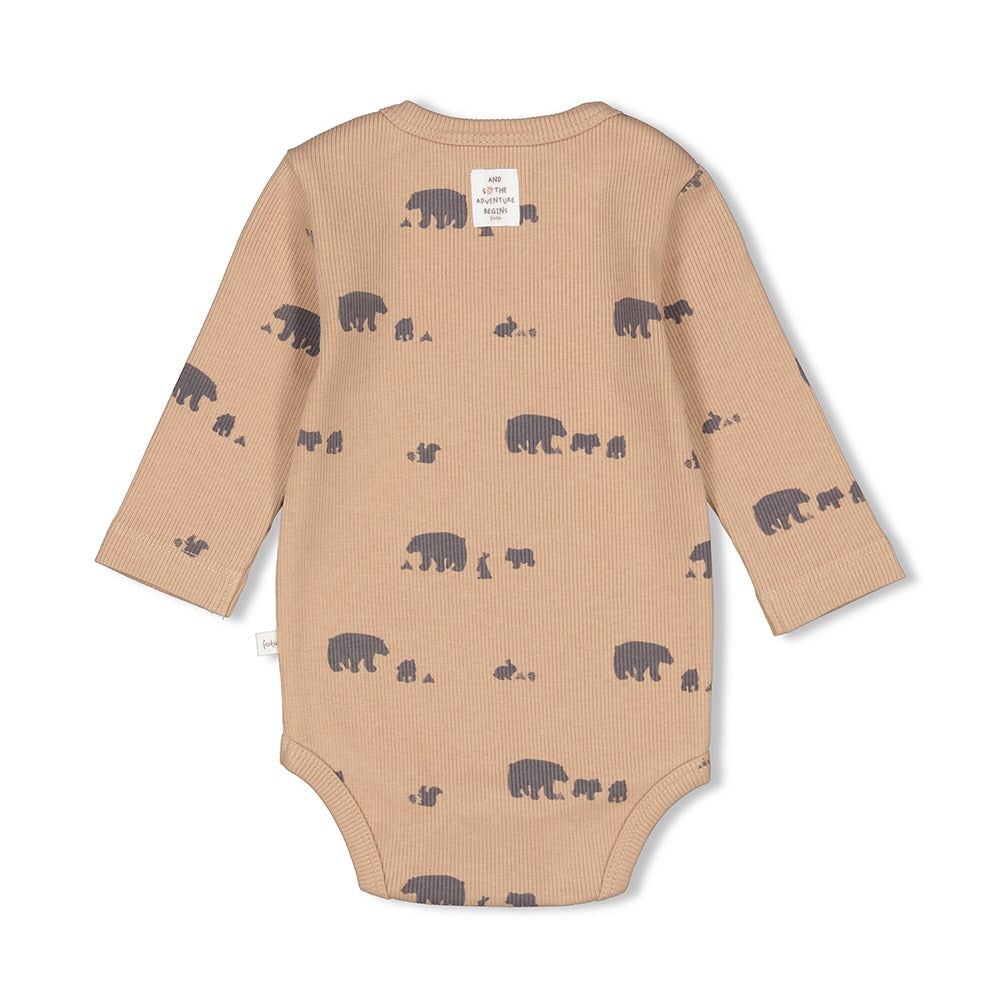INTO THE FOREST - Allover Print 2x2 Ribbed Knit Body