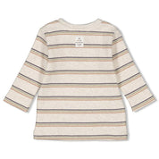 INTO THE FOREST-  Ribbed Knit Forest Stripe Top
