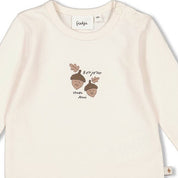 ACORN - Peached Inside Jersey “bonjour mon ami” Top