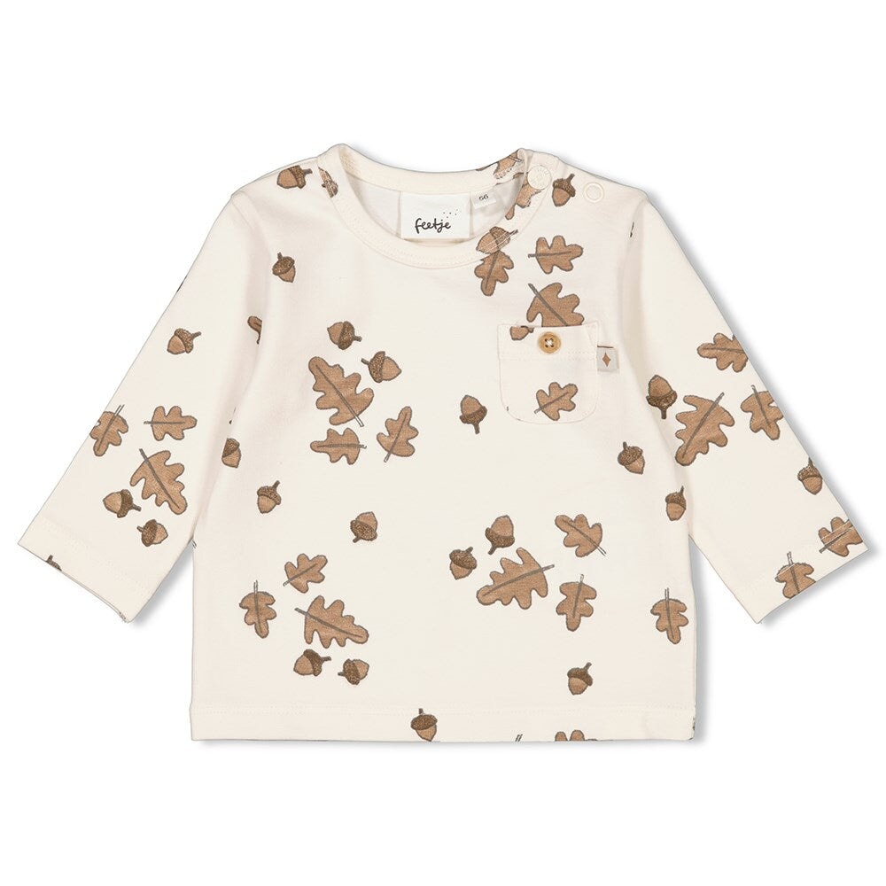 ACORN - Peached Inside Jersey Allover Print Top