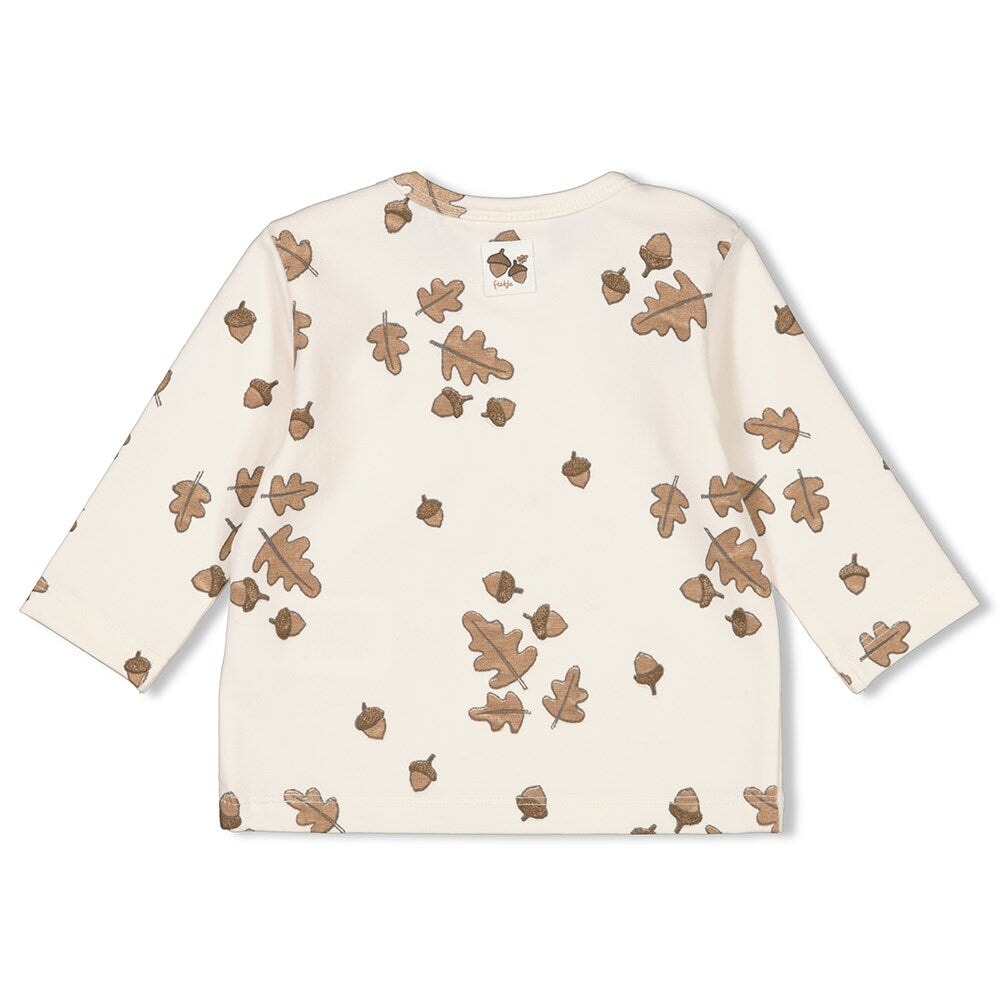 ACORN - Peached Inside Jersey Allover Print Top