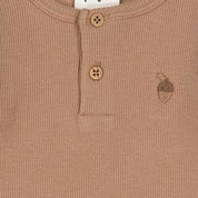 ACORN - 2x2 Rib Knit Fashion Placket Top