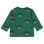 CLUB CROISSANT - Allover Print "Peached Inside" Jersey Top