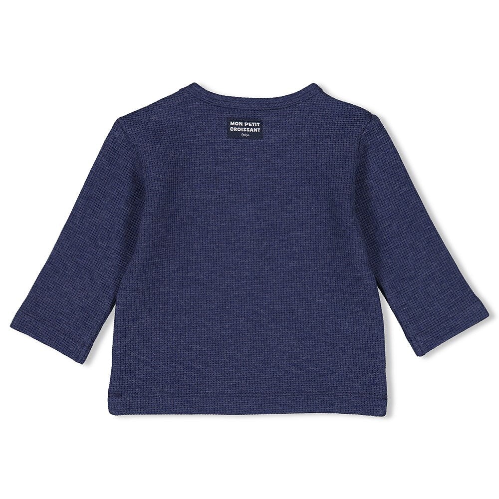 CLUB CROISSANT - Waffle Rib Placket Top