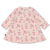 MIDNIGHT FLOWERS - Ajour Rib Allover Print Flowers Dress