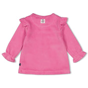 MIDNIGHT FLOWERS - Velour Fashion Top