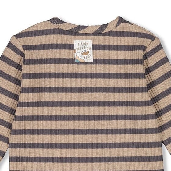 CAMP WILDERNESS - 4x2 Drop Needle Rib Jersey Stripe Top