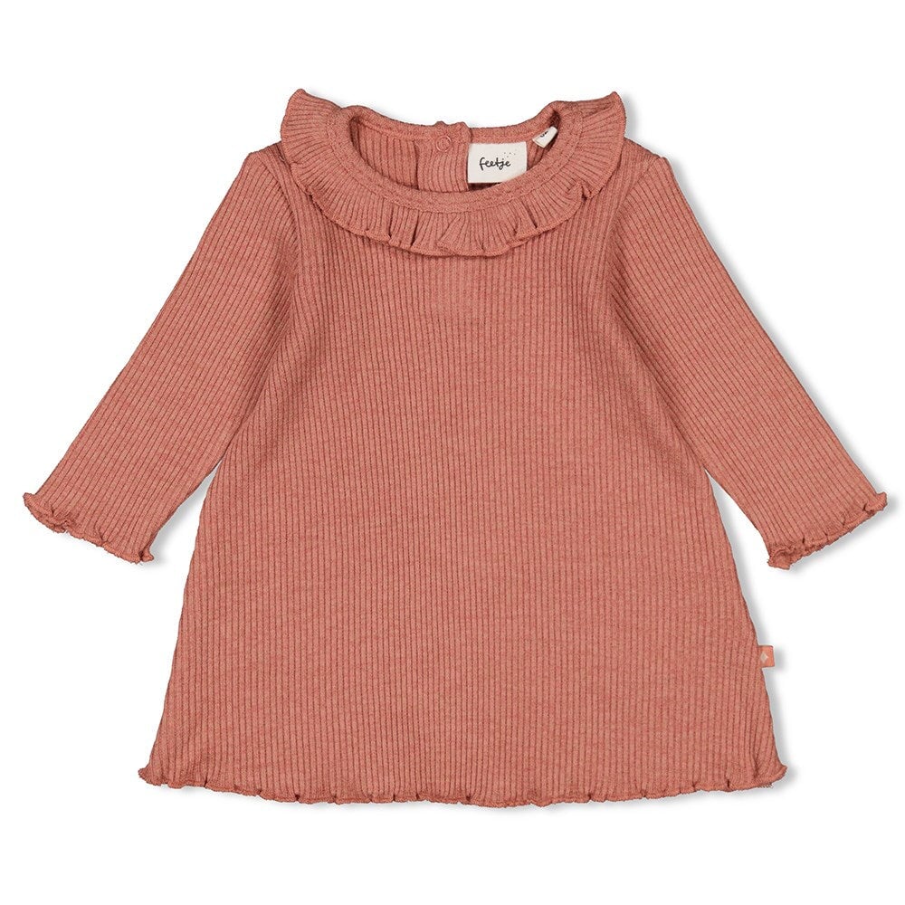 GROW YOUR OWN WAY - 4x2 Rib Drop Needle Velour Fashion Dress