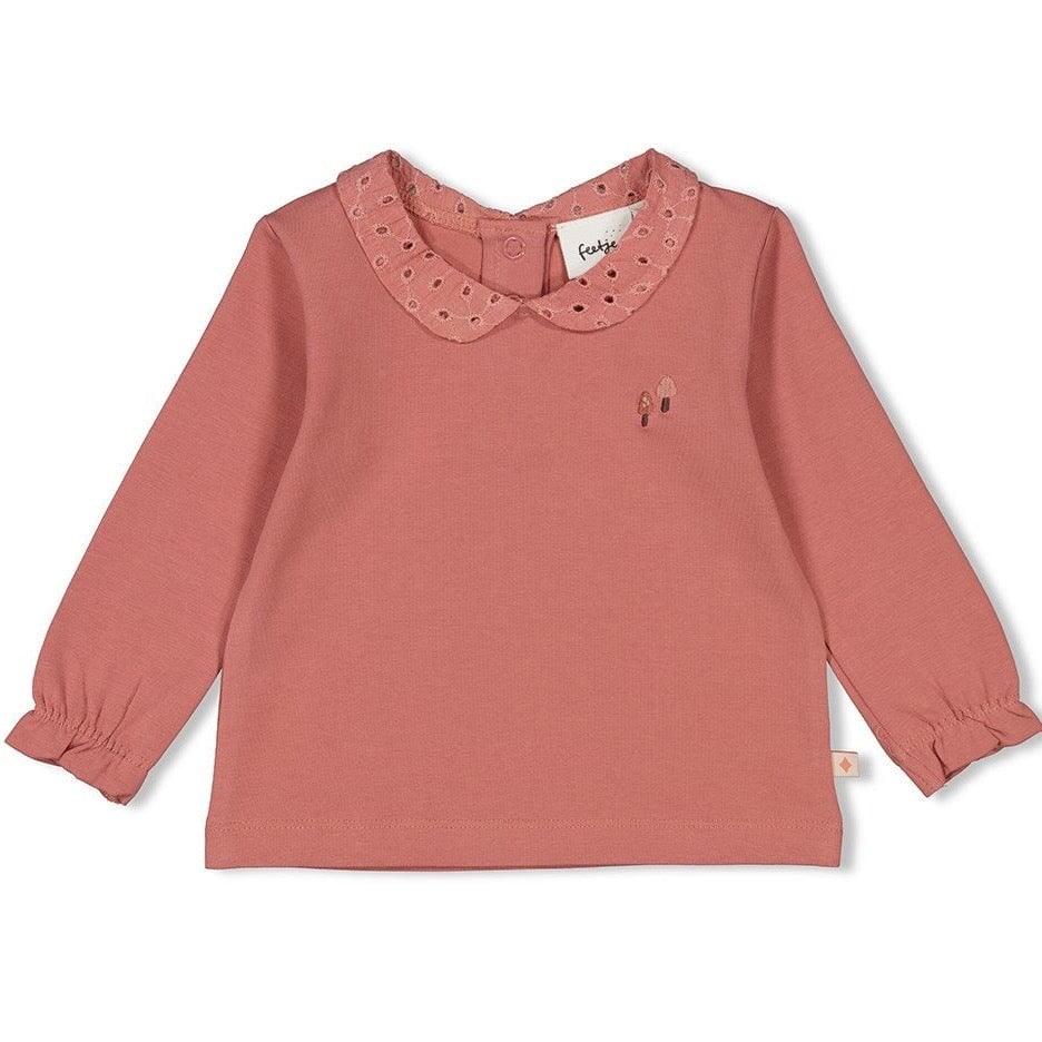 GROW YOUR OWN WAY - Single Jersey Peached Inside Fashion Collar Top