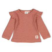 GROW YOUR OWN WAY - 4x2 Rib Drop Needle Velour Fashion Top