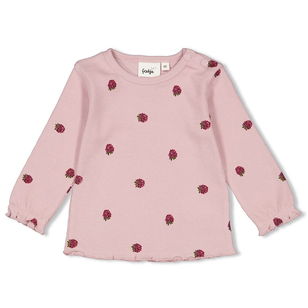 YOU'RE SO SWEET - 2x2 Rib Knit Allover Print  Top