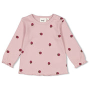 YOU'RE SO SWEET - 2x2 Rib Knit Allover Print  Top