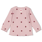 YOU'RE SO SWEET - 2x2 Rib Knit Allover Print  Top