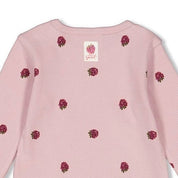 YOU'RE SO SWEET - 2x2 Rib Knit Allover Print  Top