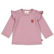 YOU'RE SO SWEET - Peached Inside Knit Jersey Embroidered Top