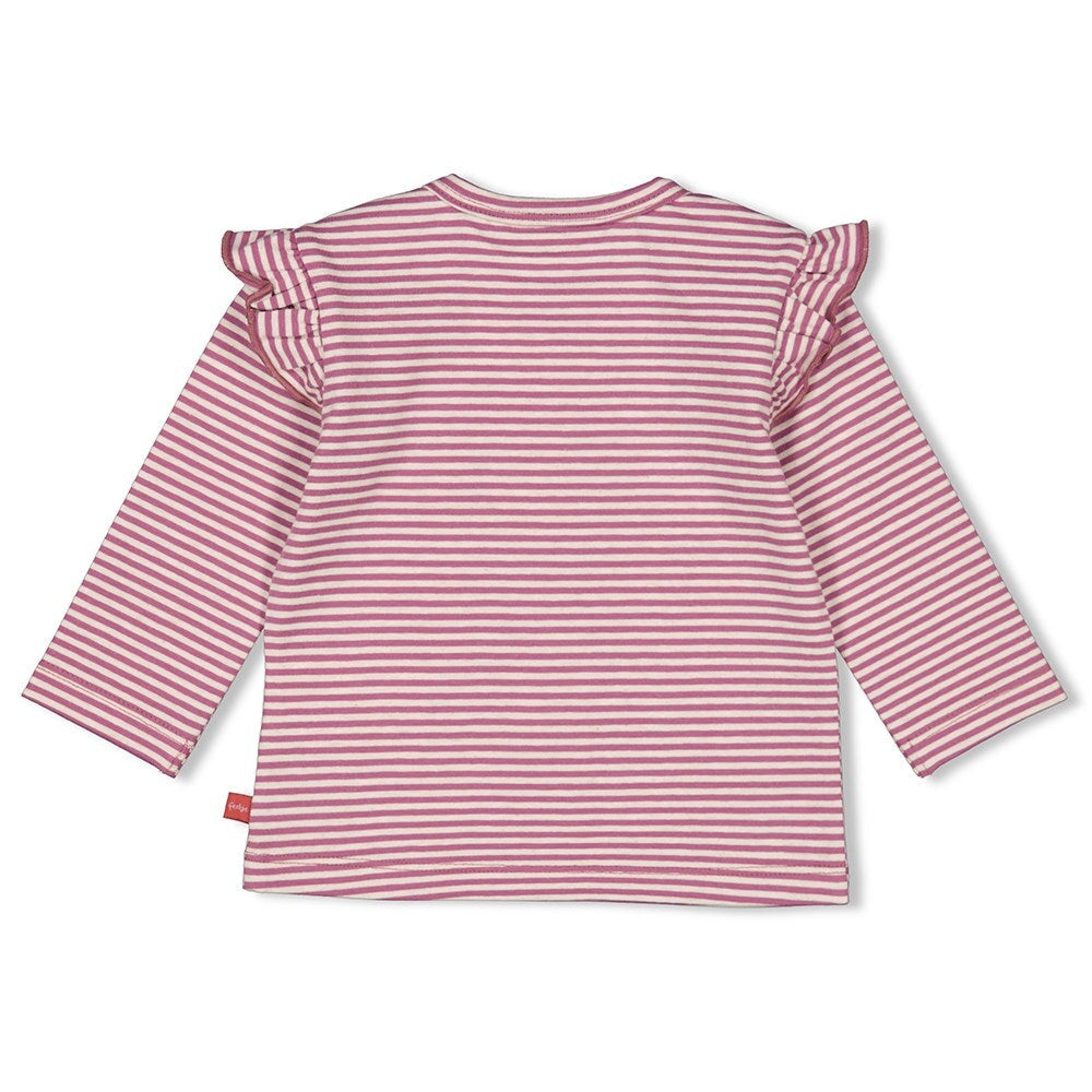 YOU'RE SO SWEET - Peached Inside Knit Jersey Embroidered Top