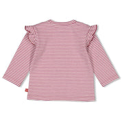 YOU'RE SO SWEET - Peached Inside Knit Jersey Embroidered Top