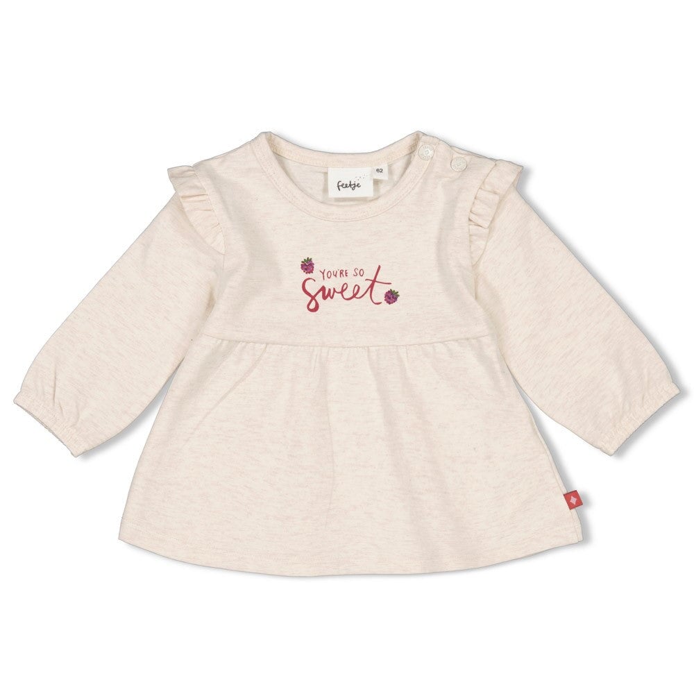 YOU'RE SO SWEET - Peached Inside Knit Jersey Swing Top