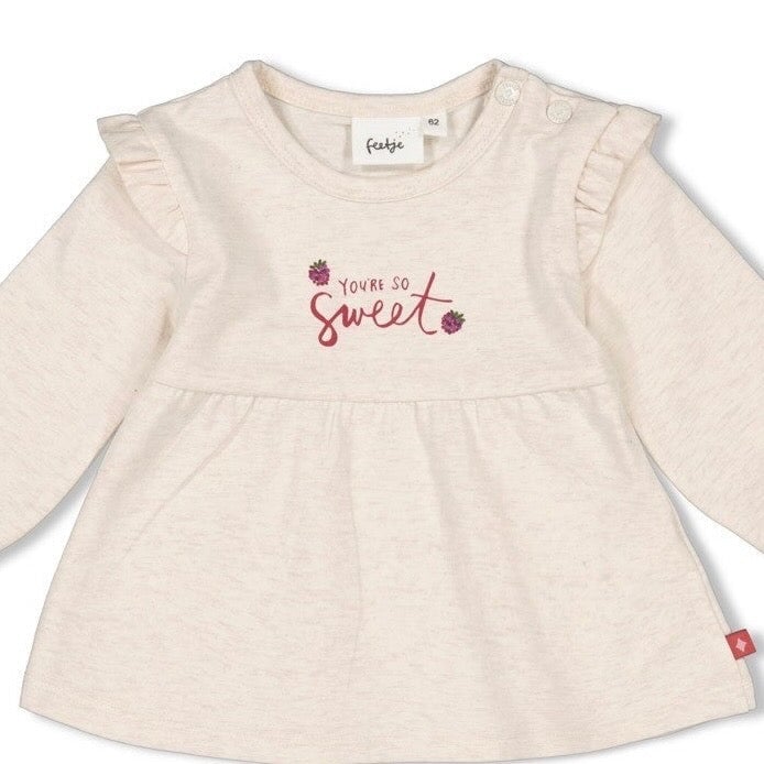 YOU'RE SO SWEET - Peached Inside Knit Jersey Swing Top