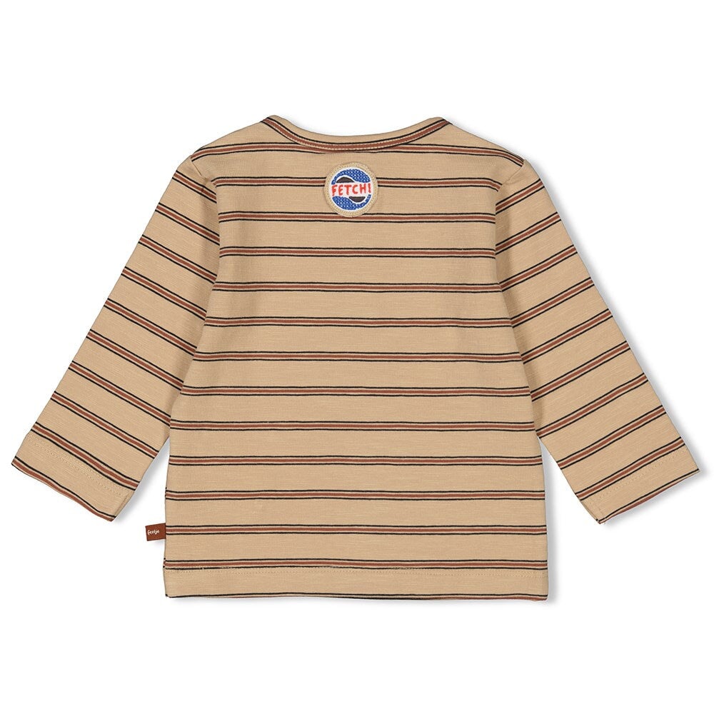 GO FETCH - Slub Yarn Stripe Fashion Top