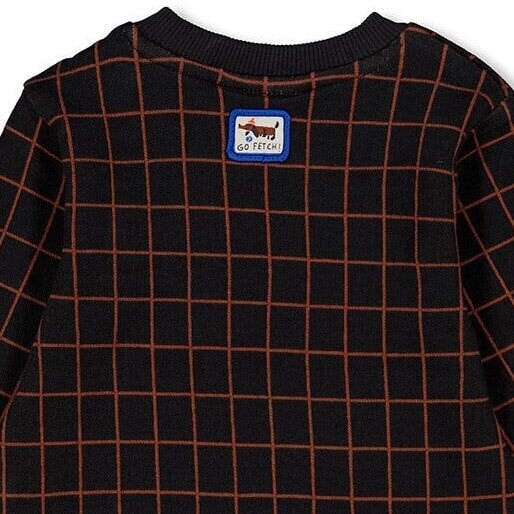 GO FETCH - Fashion Jacquard Sweat Top