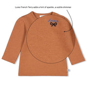 AMOUR TOUJOURS - Lurex French Terry Fashion Top