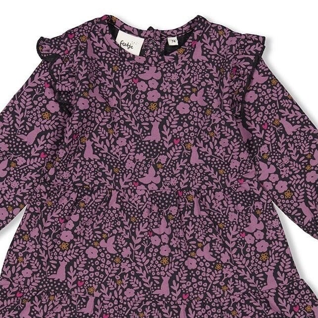 FOREST FANCY - Allover Forest Fancy Print Swing Dress