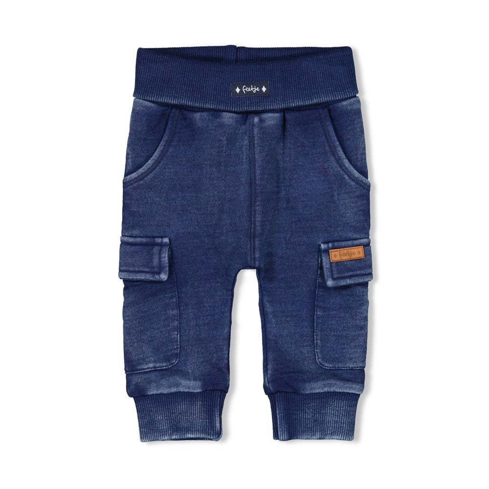 KEEPSAKE DENIM - Knit French Terry Cargo Denim Pants