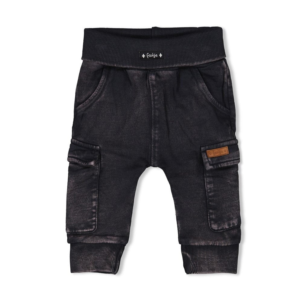KEEPSAKE DENIM - Knit French Terry Cargo Denim Pants