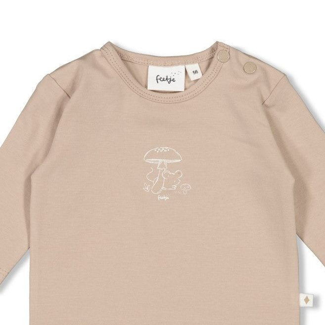 DEAR AUTUMN - Peached Inside Jersey Fashion Top