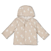 DEAR AUTUMN - Reversible Frottee Knit & Teddy Jacket with Hood