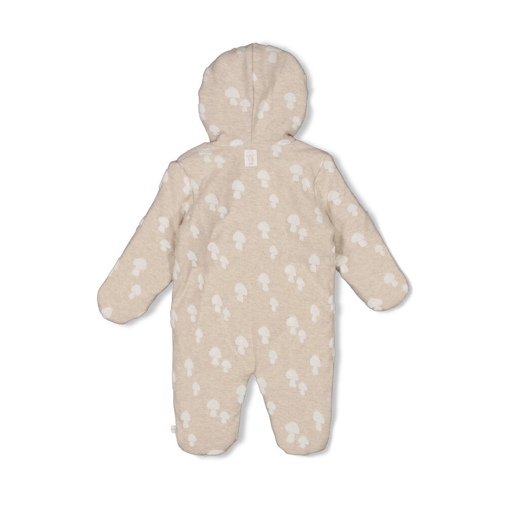 DEAR AUTUMN - Frottee Knit Hooded and Footed Suit