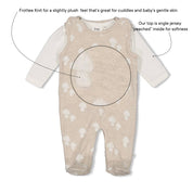 DEAR AUTUMN 2-Piece Frottee Knit Footed Romper