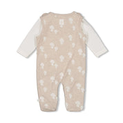 DEAR AUTUMN 2-Piece Frottee Knit Footed Romper