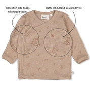 FALL FAVORITES - Waffle Rib Side-Wrap Fashion Top