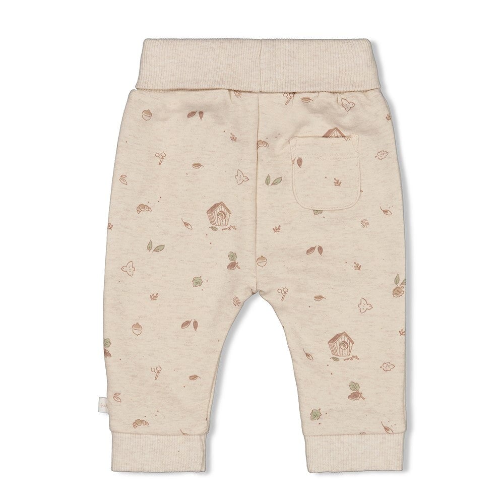 FALL FAVORITES - Peached Inside French Terry Allover Print Fashion Pants